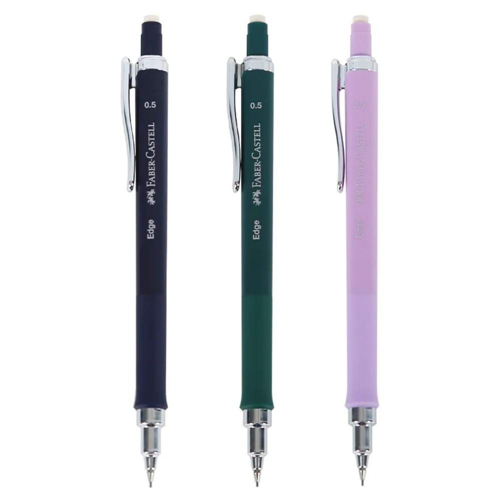 Faber-Castell Pencil Grip - FABER-CASTELL ดินสอกด 0.5 ม. ดินสอเขียนแบบอัตโนมัติพร้อมกาวติดแบบซอฟท์กริปอุปกรณ์การเรียนสำหรับนักเรียนเขียน