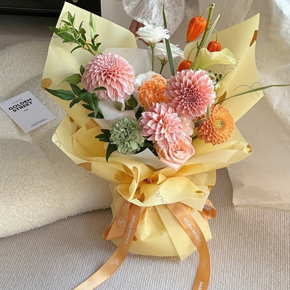 20 แผ่นกระดาษห่อดอกไม้หลากสี 5 - Flower Wrap Kraft บทวิจารณ์และราคา