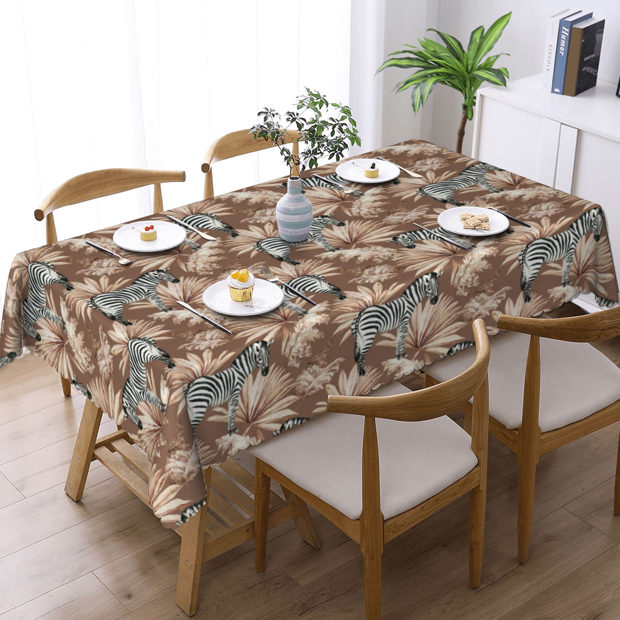 ผ้าปูโต๊ะลายม้าลายพร้อมใบปาล์ม - Palm Leaf Dried บทวิจารณ์และราคา
