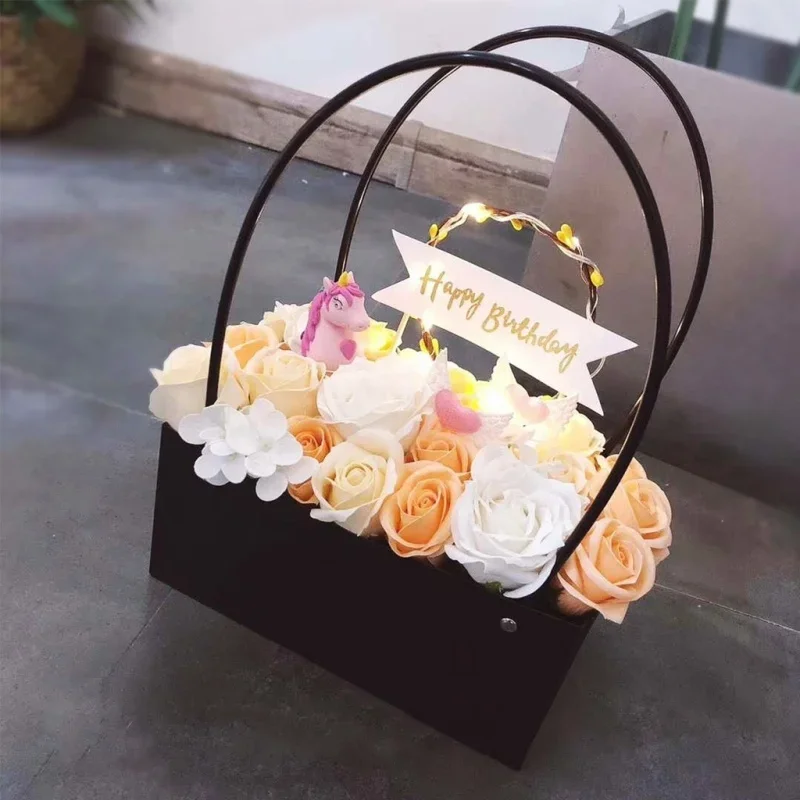 1 ชิ้นกล่องกระดาษลายดอกไม้ถังพ - Florist Supply Buckets บทวิจารณ์และราคา