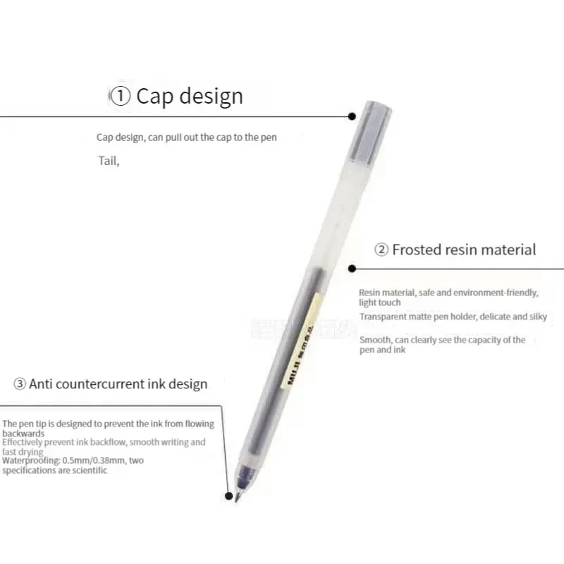 6/8 ชิ้น/เซ็ต MUJI เจลปากกาสีด - Muji Stationery Gel Pen บทวิจารณ์และราคา