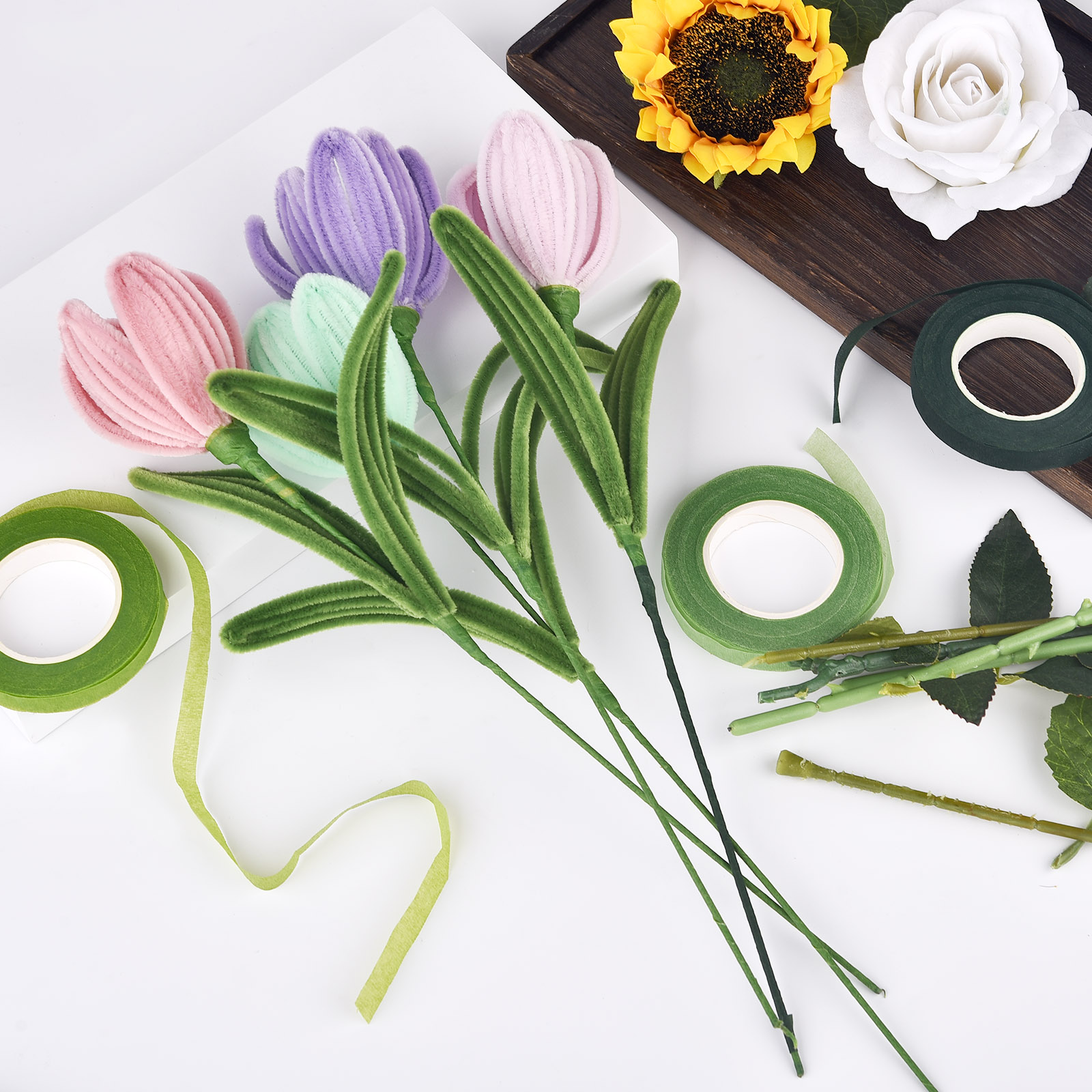 30 หลาดอกไม้ Stem เทป Corsages - The Florist Supply บทวิจารณ์และราคา