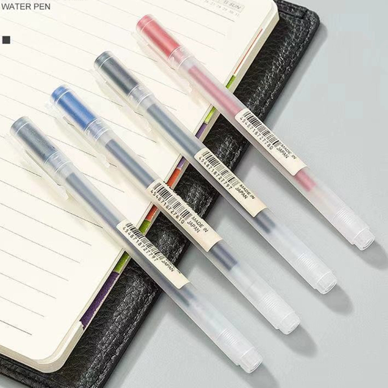 3-6Pcs Kawaii ปากกาเจลสีดํา/สี - Muji Stationery Gel Pen บทวิจารณ์และราคา