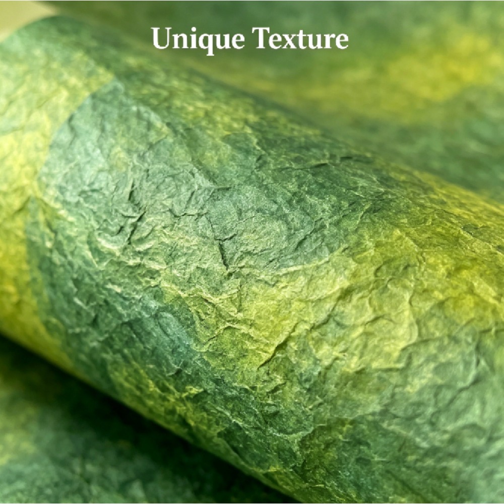 กระดาษห่อดอกไม้สีเขียวไล่เฉดแบ - Flower Wrap Kraft บทวิจารณ์และราคา