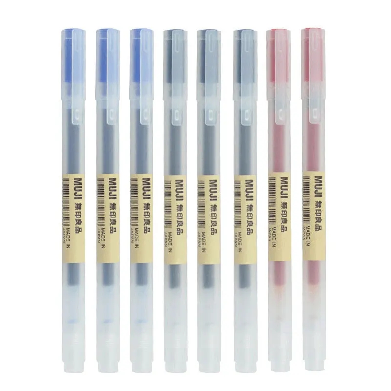 3-6 ชิ้น/เซ็ต 0.38mm Kawaii MU - Muji Stationery Gel Pen บทวิจารณ์และราคา