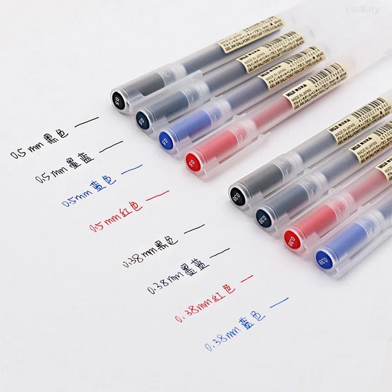 10-30 ชิ้น/เซ็ต 0.38/0.5 มม.ปา - Muji Stationery Gel Pen บทวิจารณ์และราคา