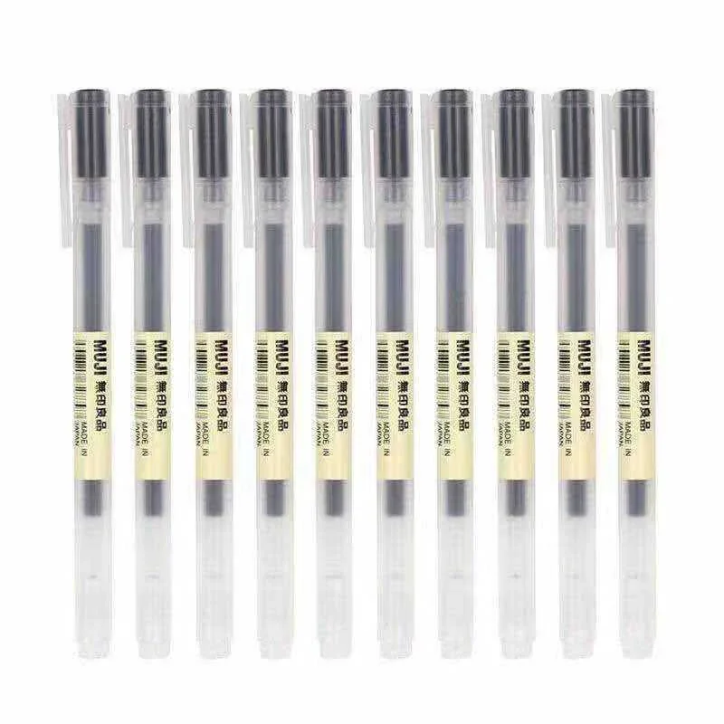 10-30 ชิ้น/เซ็ต 0.38/0.5 มม.ปา - Muji Stationery Gel Pen บทวิจารณ์และราคา