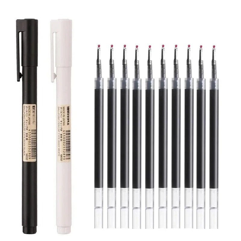 ปากกาเจลหัวกระสุนสีดำขนาด 0.5  - Muji Stationery Gel Pen บทวิจารณ์และราคา