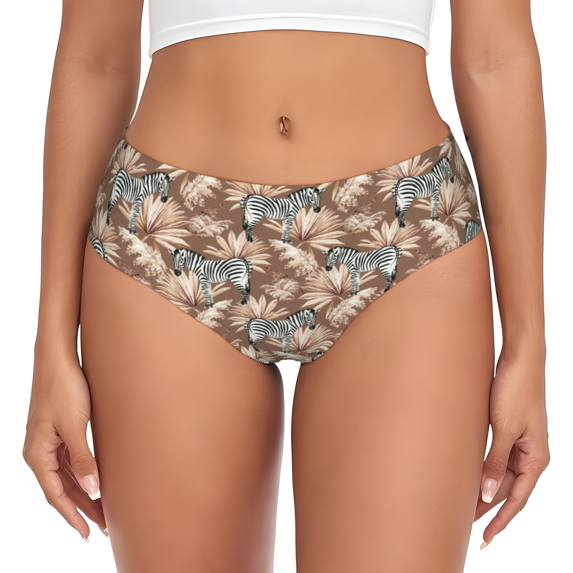 กางเกงในลายม้าลายพร้อมใบปาล์มแ - Palm Leaf Dried บทวิจารณ์และราคา