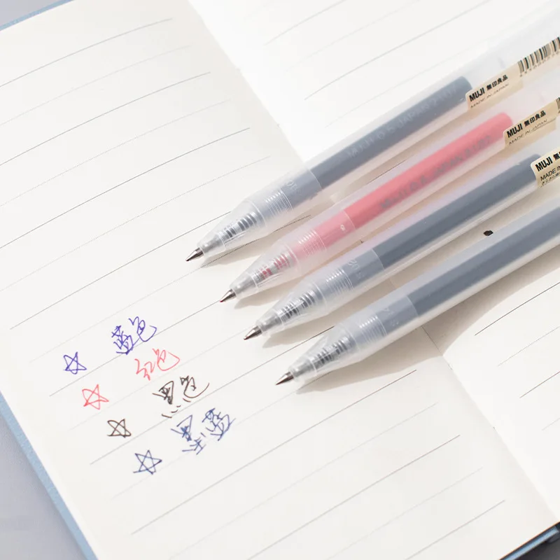 1/3 ชิ้น/เซ็ต Kawaii MUJIs เจล - Muji Stationery Gel Pen บทวิจารณ์และราคา
