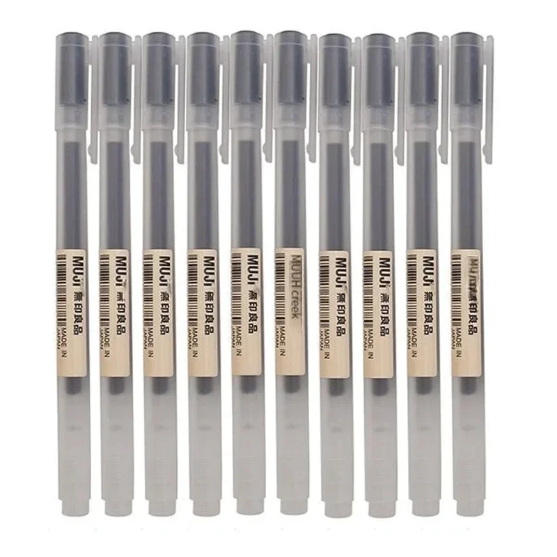ปากกาเจล MUJI สีดำ/แดง/น้ำเงิน - Muji Stationery Gel Pen บทวิจารณ์และราคา