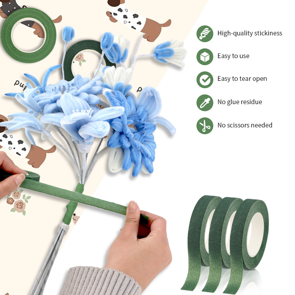เทปดอกไม้แบบมีกาวในตัว เทปกระด - The Florist Supply บทวิจารณ์และราคา