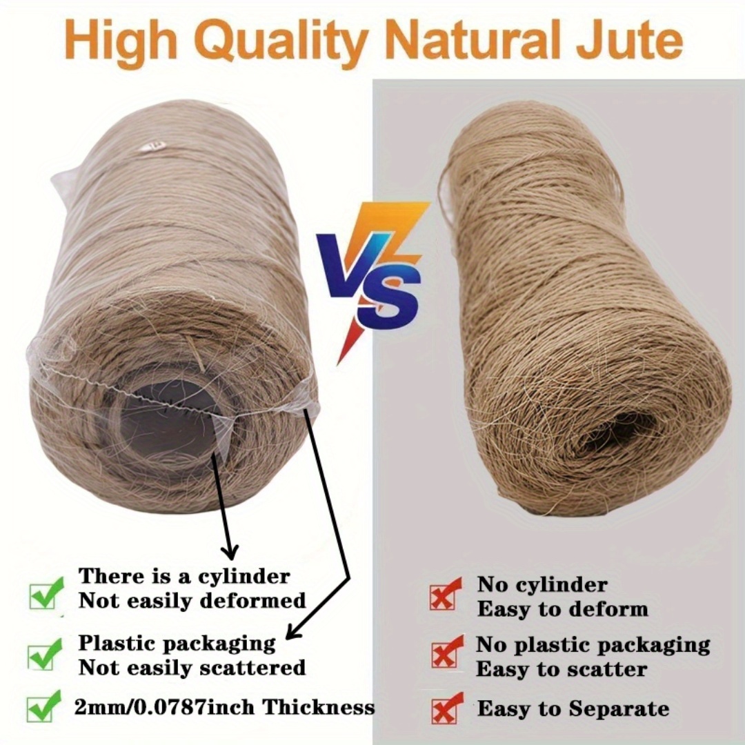 เชือกป่านธรรมชาติ ริบบิ้นป่าน  - Twine Jute Natural บทวิจารณ์และราคา