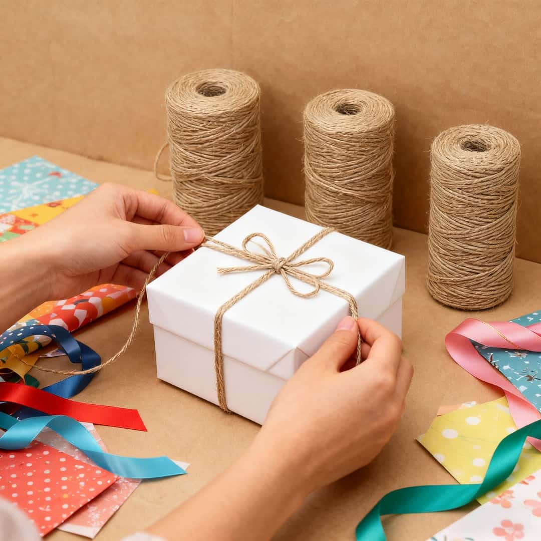 เชือกป่านธรรมชาติ ริบบิ้นป่าน  - Twine Jute Natural บทวิจารณ์และราคา
