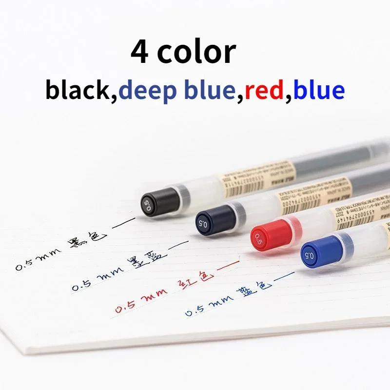 10 ชิ้น ปากกาแบบกดพร้อมไส้เติม - Muji Stationery Gel Pen บทวิจารณ์และราคา