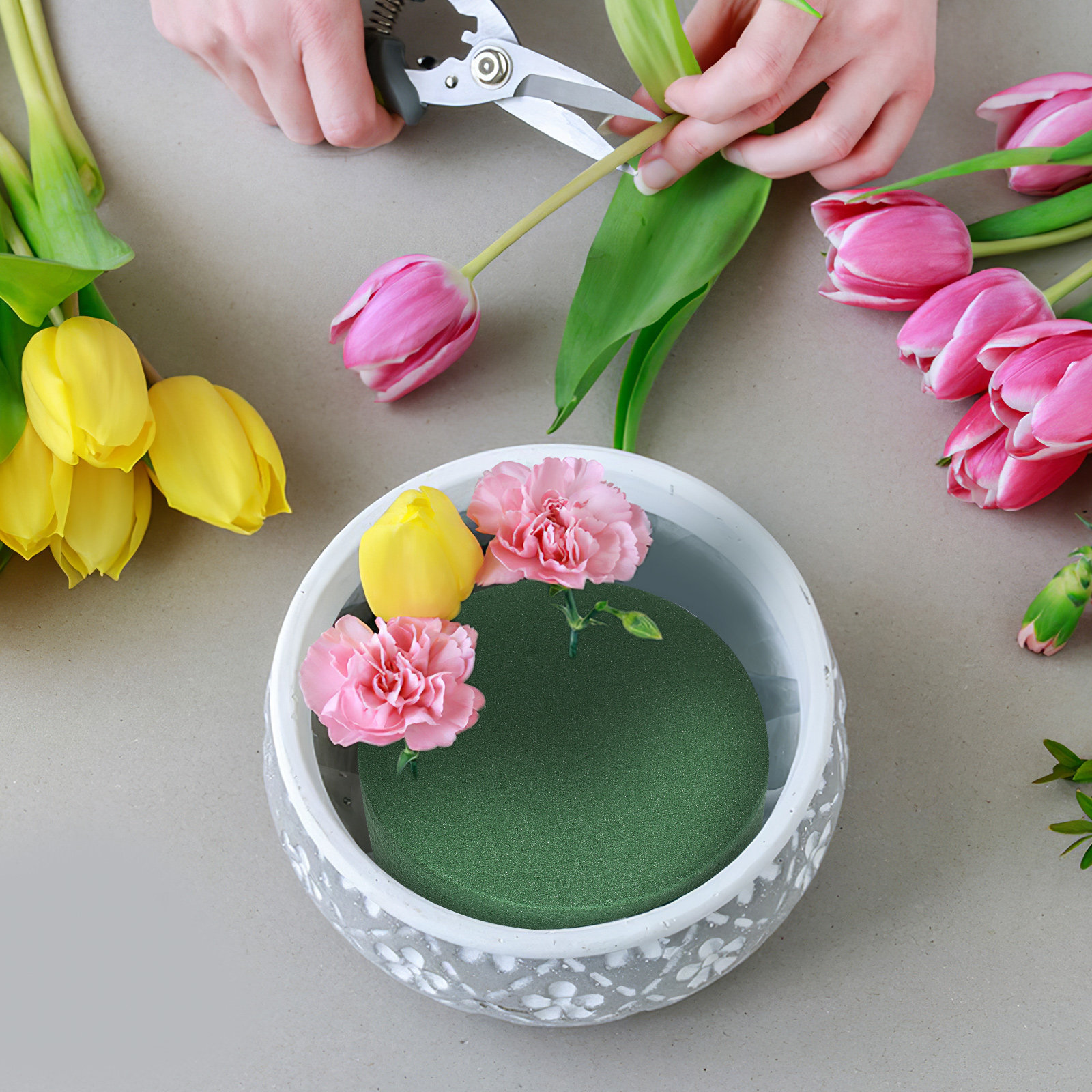 โฟมจัดดอกไม้ 4 ชิ้น โฟมดูดซับน - The Florist Supply บทวิจารณ์และราคา