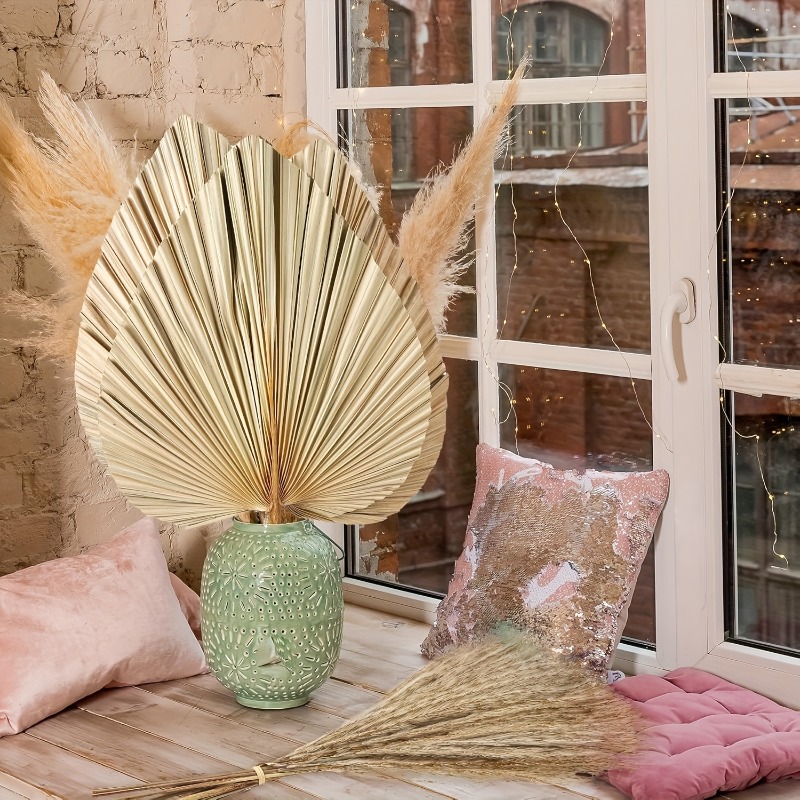 ชุดหญ้าแพมพัสแห้ง 105 ชิ้น ดอก - Palm Leaf Dried บทวิจารณ์และราคา