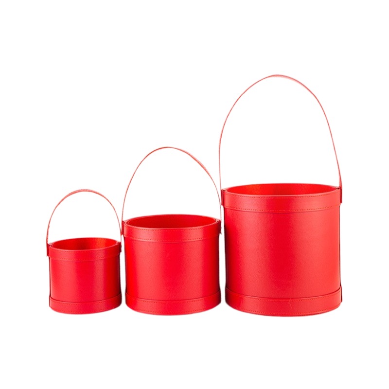 กล่องของขวัญทรงกลมหนังพกพา สำห - Florist Supply Buckets บทวิจารณ์และราคา