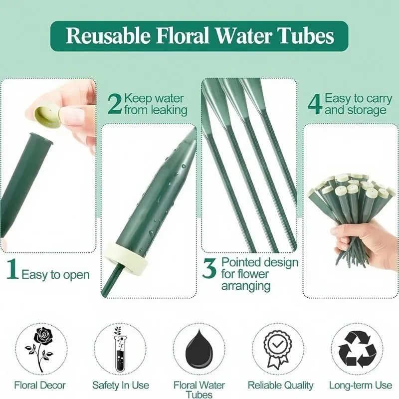 หลอดใส่น้ำลายดอกไม้ 60 ชิ้น พร - The Florist Supply บทวิจารณ์และราคา