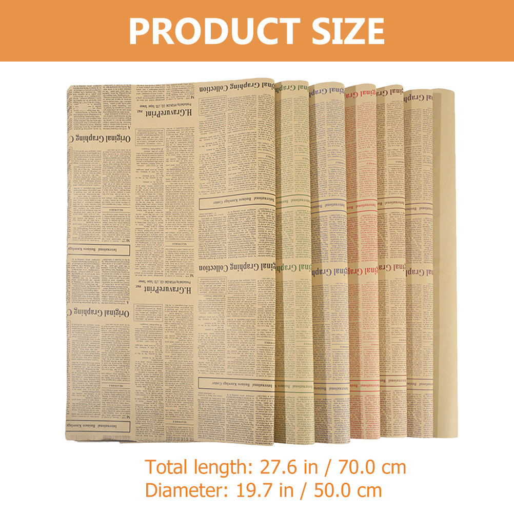 กระดาษห่อของขวัญสไตล์หนังสือพิ - Flower Wrap Kraft บทวิจารณ์และราคา