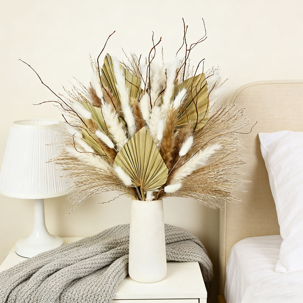 ช่อดอกไม้ใบปาล์มแห้งธรรมชาติผส - Palm Leaf Dried บทวิจารณ์และราคา