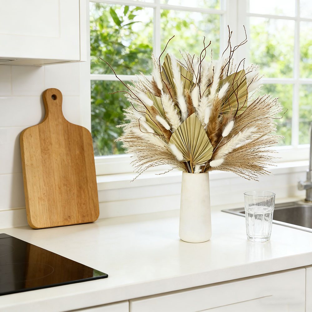 ช่อดอกไม้ใบปาล์มแห้งธรรมชาติผส - Palm Leaf Dried บทวิจารณ์และราคา