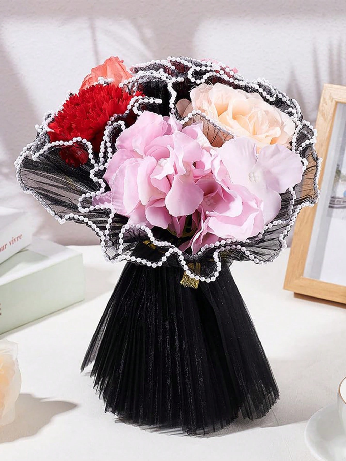 กระดาษตาข่ายห่อดอกไม้ขอบมุกเที - Ae Florist Supply บทวิจารณ์และราคา